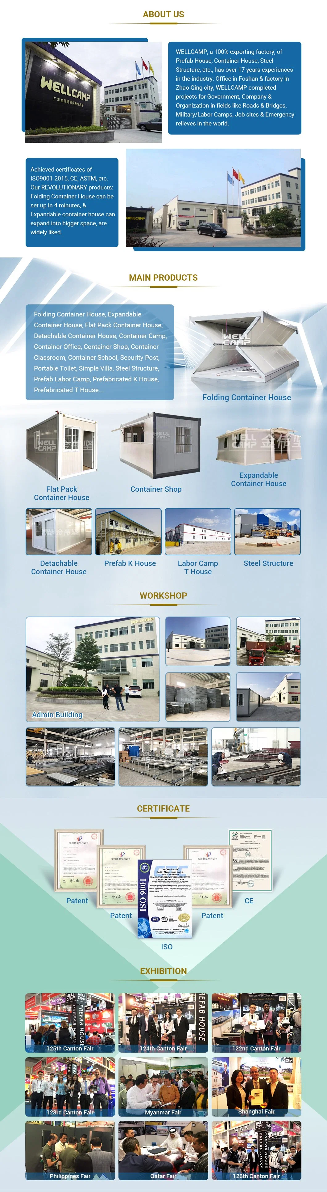 High Performance Steel Structure+Sandwich Panel Customizable Modular House Container School Price