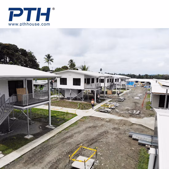 Chambre préfabriquée à structure métallique Double C, dortoir, hébergement, école