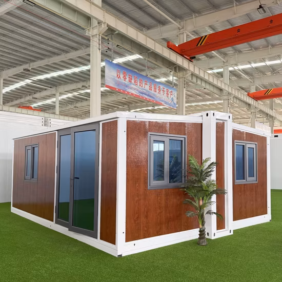Chambre extensible mobile adaptée aux besoins du client de conteneur de maisons portatives de luxe de 20FT 40FT
