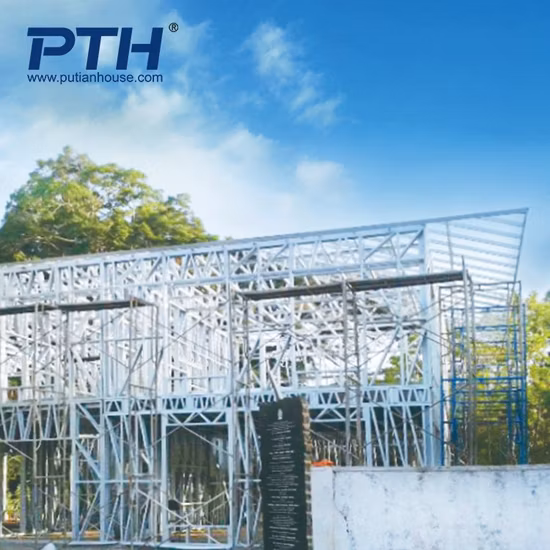 Bâtiment léger de maison de villa de structure métallique pour le projet de salle de classe d'école