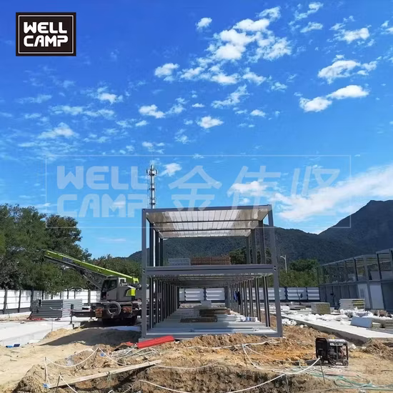 Prix ​​​​d'école de conteneur de maison préfabriquée personnalisable de panneau sandwich de structure en acier de vente chaude