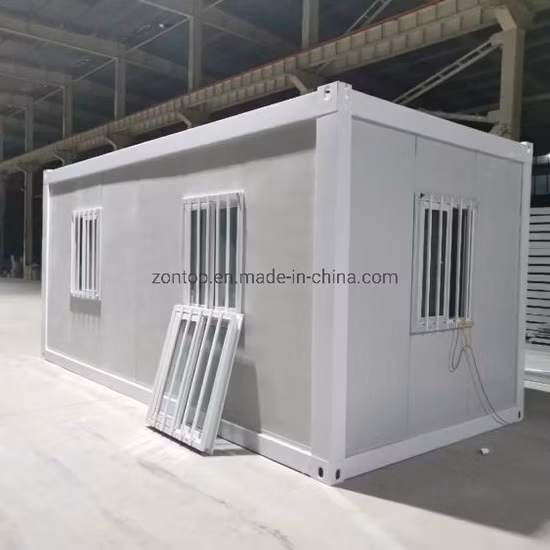 Maisons préfabriquées de conteneur du paquet plat 40FT de panneau 