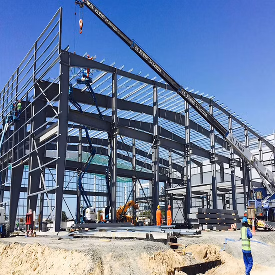 Hôtel de construction de cadre de bâtiment de maison de structure métallique préfabriquée de grande hauteur